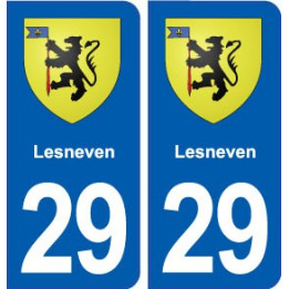 29 Lesneven blason autocollant plaque stickers ville