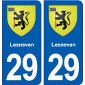 29 Lesneven blason autocollant plaque stickers ville