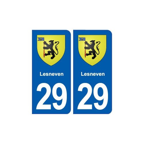 29 Lesneven blason autocollant plaque stickers ville