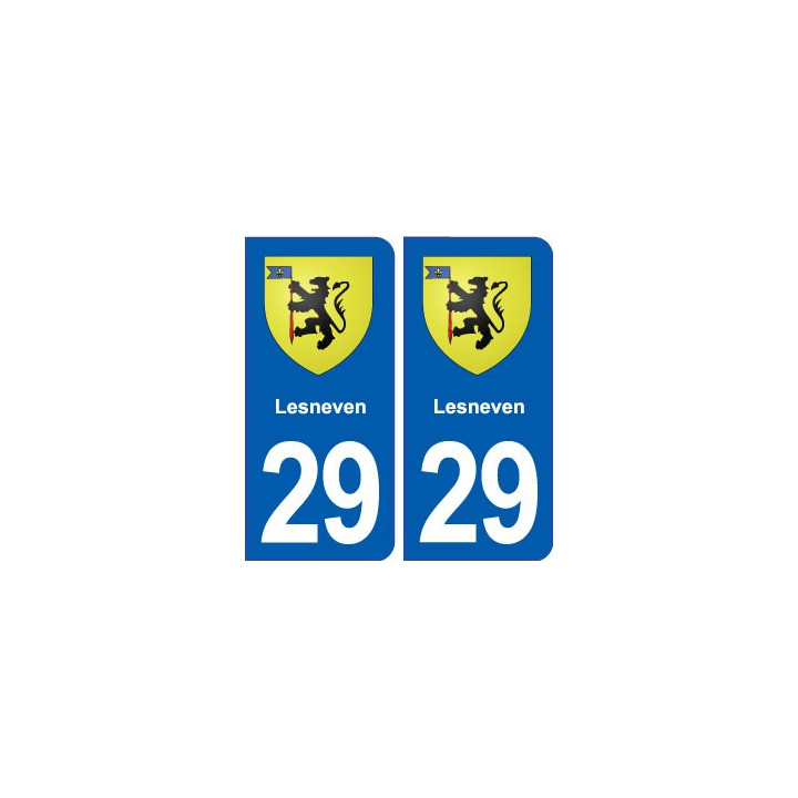 29 Lesneven blason autocollant plaque stickers ville