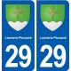 29 Locmaria Plouzané blason autocollant plaque stickers ville