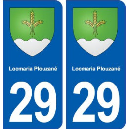 29 Locmaria Plouzané blason autocollant plaque stickers ville