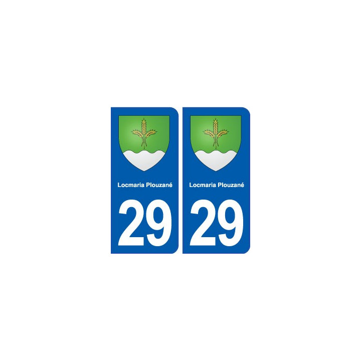 29 Locmaria Plouzané blason autocollant plaque stickers ville
