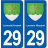 29 Locmaria Plouzané blason autocollant plaque stickers ville