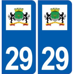 29 Locmaria Plouzané logo autocollant plaque stickers ville