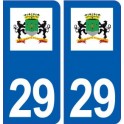 29 Locmaria Plouzané logo autocollant plaque stickers ville