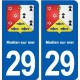 29 Moëlan sur mer blason autocollant plaque stickers ville