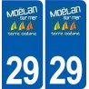 29 Moëlan sur mer logo autocollant plaque stickers ville
