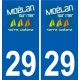 29 Moëlan sur mer logo autocollant plaque stickers ville
