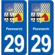 29 Penmarch blason autocollant plaque stickers ville