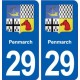29 Penmarch blason autocollant plaque stickers ville