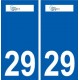 29 Penmarch logo autocollant plaque stickers ville