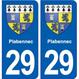 29 Plabennec blason autocollant plaque stickers ville