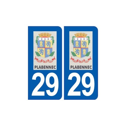 29 Plabennec logo autocollant plaque stickers ville