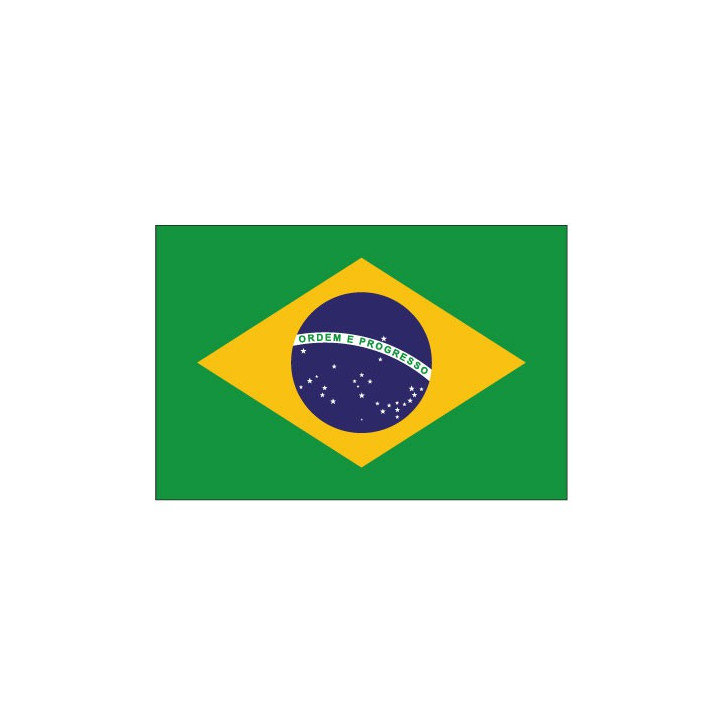 Autocollant Drapeau Brazil Brésil sticker