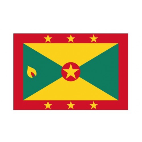 Autocollant Drapeau Grenada Grenade sticker