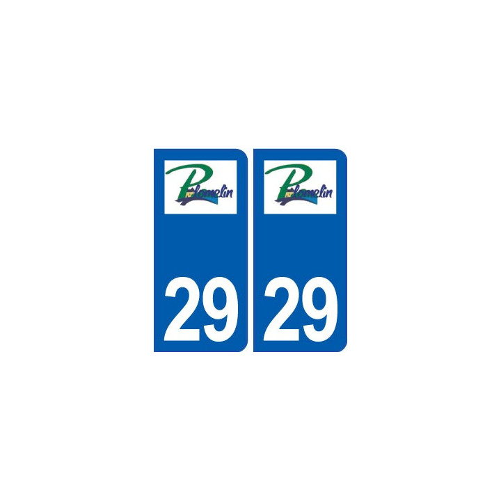 29 Plomelin logo autocollant plaque stickers ville