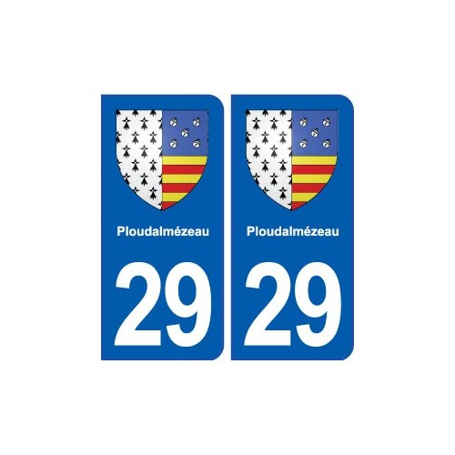 29 Ploudalmézeau blason autocollant plaque stickers ville
