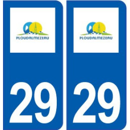 29 Ploudalmézeau logo autocollant plaque stickers ville
