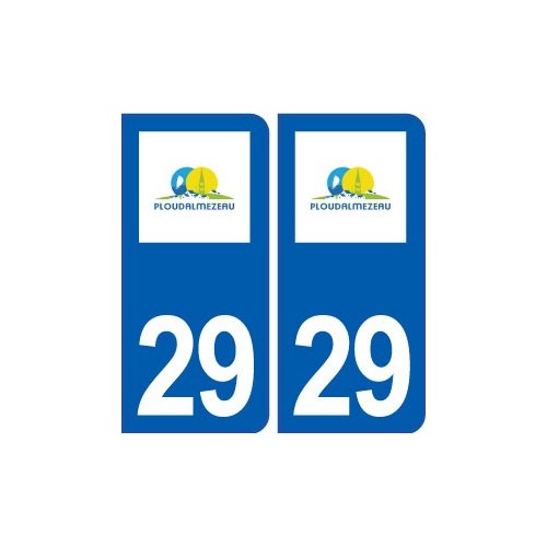 29 Ploudalmézeau logo autocollant plaque stickers ville