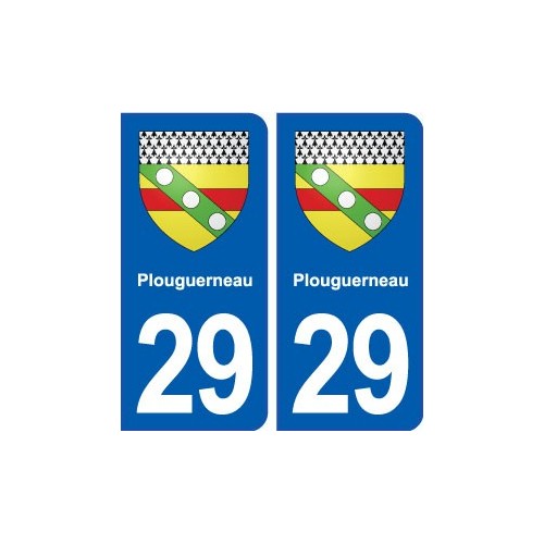 29 Plouguerneau blason autocollant plaque stickers ville