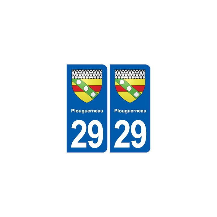29 Plouguerneau blason autocollant plaque stickers ville