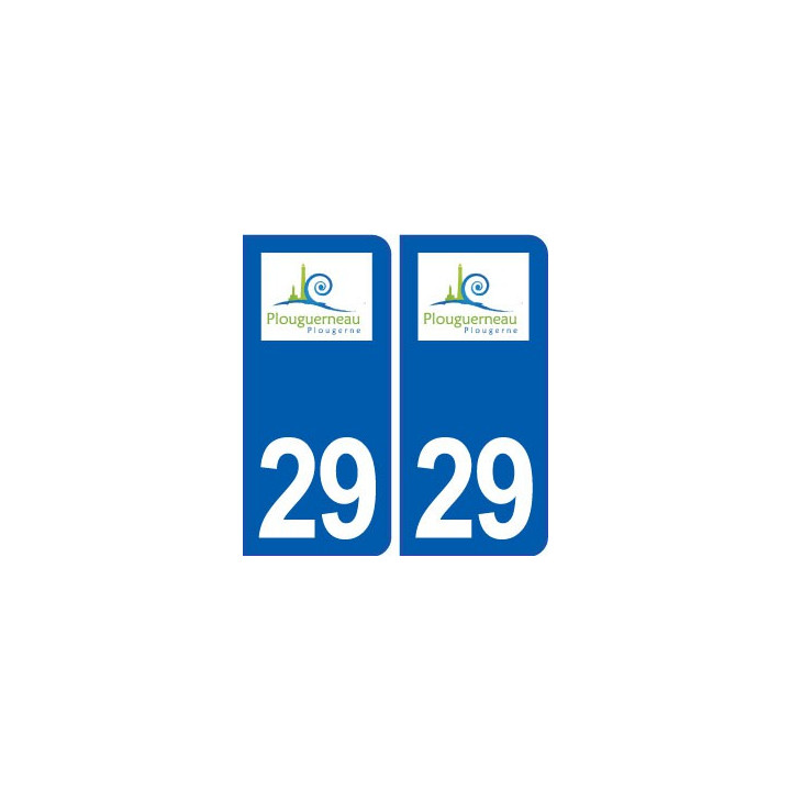29 Plouguerneau logo autocollant plaque stickers ville
