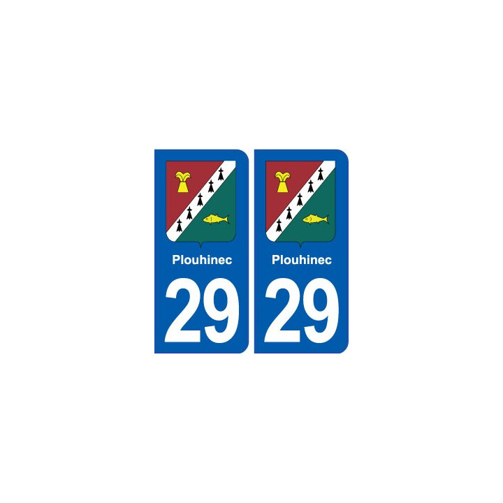 29 Plouhinec blason autocollant plaque stickers ville