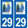 29 Plouhinec logo sticker plate stickers city
