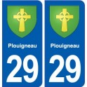 29 Plouigneau blason autocollant plaque stickers ville