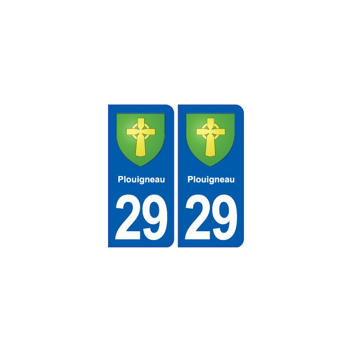 29 Plouigneau blason autocollant plaque stickers ville