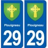 29 Plouigneau blason autocollant plaque stickers ville