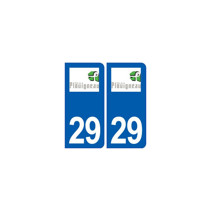 29 Plouigneau logo autocollant plaque stickers ville