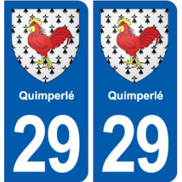 29 Quimperlé blason autocollant plaque stickers ville