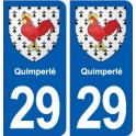 29 Quimperlé blason autocollant plaque stickers ville