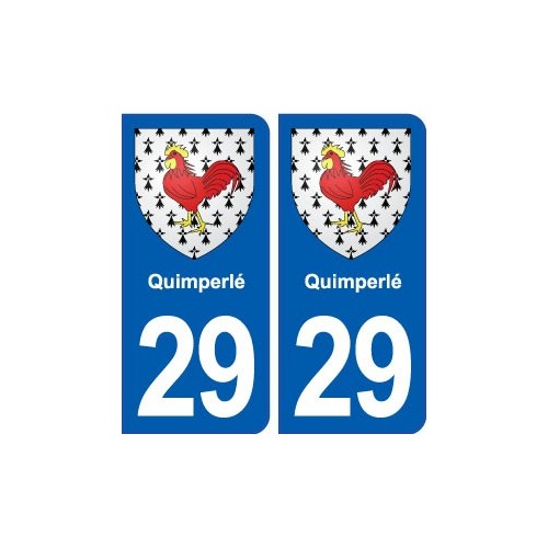 29 Quimperlé blason autocollant plaque stickers ville