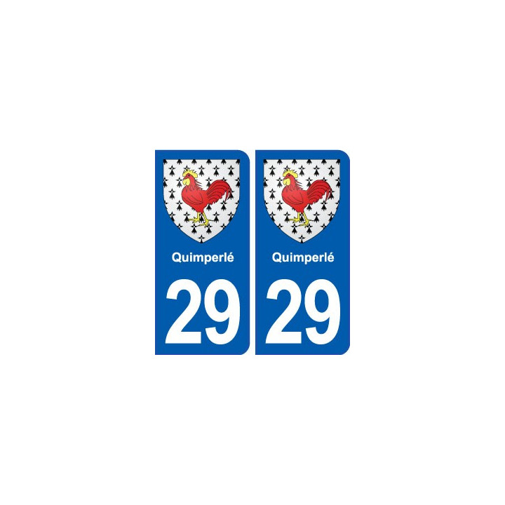 29 Quimperlé blason autocollant plaque stickers ville