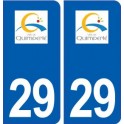 29 Quimperlé logo autocollant plaque stickers ville