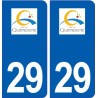 29 Quimperlé logo autocollant plaque stickers ville