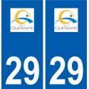 29 Quimperlé logo autocollant plaque stickers ville