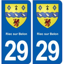29 Riec sur Belon blason autocollant plaque stickers ville