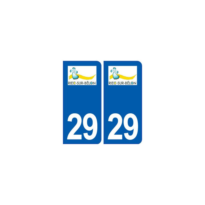 29 Riec sur Belon logo autocollant plaque stickers ville