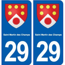 29 Saint Martin des Champs blason autocollant plaque stickers ville