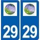29 Saint Martin des Champs logo autocollant plaque stickers ville