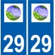 29 Saint Martin des Champs logo autocollant plaque stickers ville