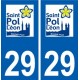 29 Saint Pol de Léon logo autocollant plaque stickers ville