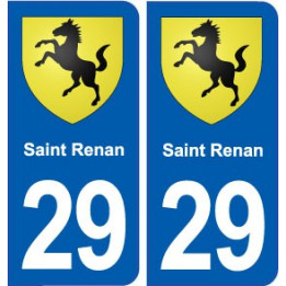 29 Saint Renan blason autocollant plaque stickers ville