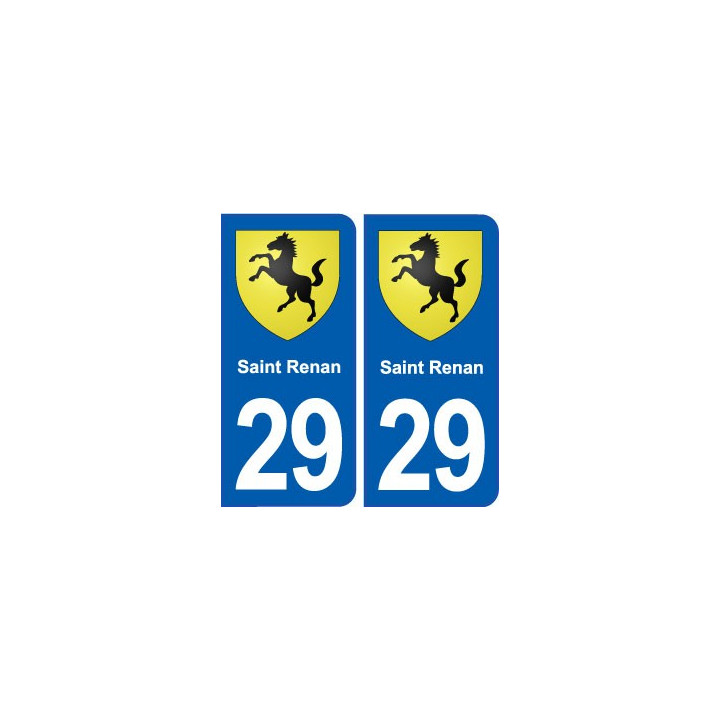 29 Saint Renan blason autocollant plaque stickers ville