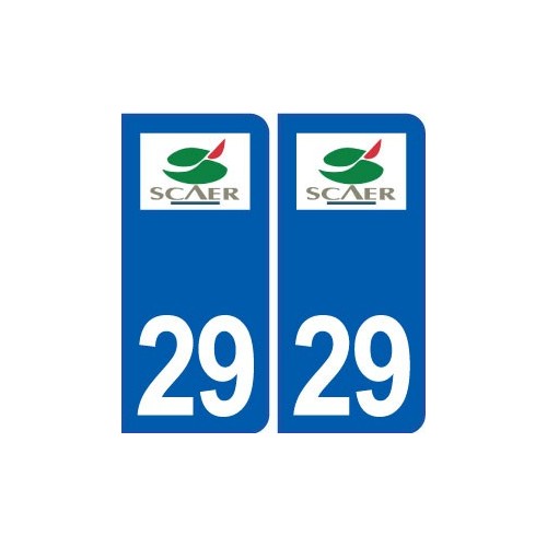 29 Scaër logo autocollant plaque stickers ville