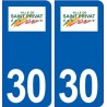30 Saint-Privat-des-Vieux logo ville autocollant plaque stickers